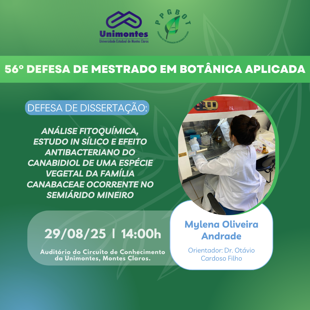 56° DEFESA DE DISSERTAÇÃO DO PPGBOT