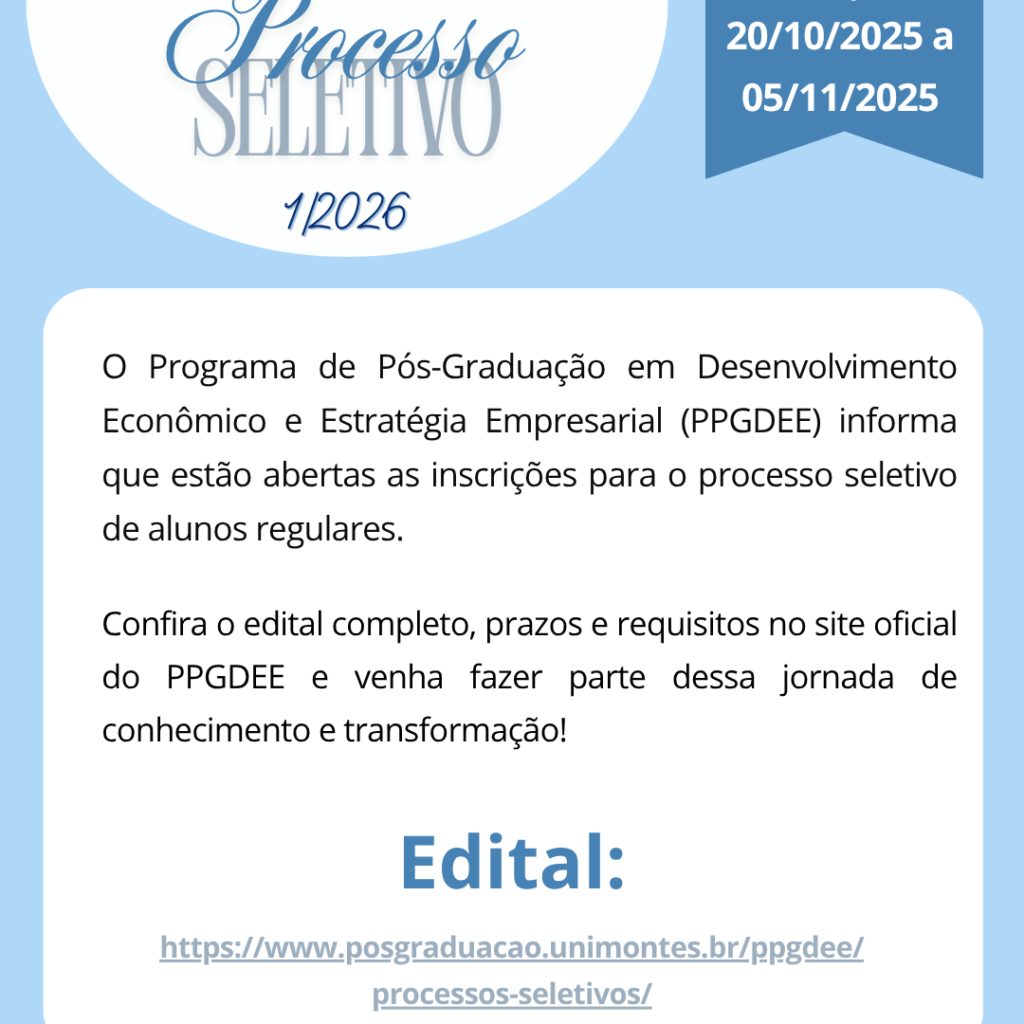 Processo Seletivo 1/2026