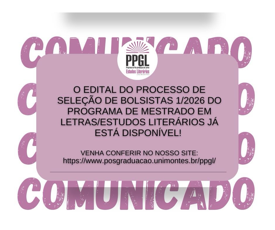 Edital de Bolsas de Mestrado 1-2026