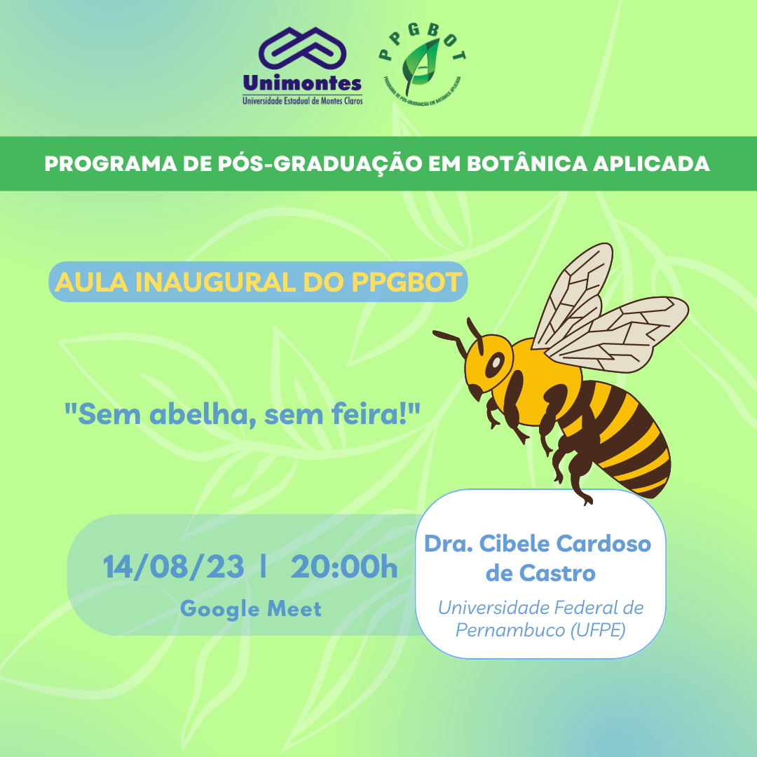 Aula Inaugural do PPGBot – 02/2023