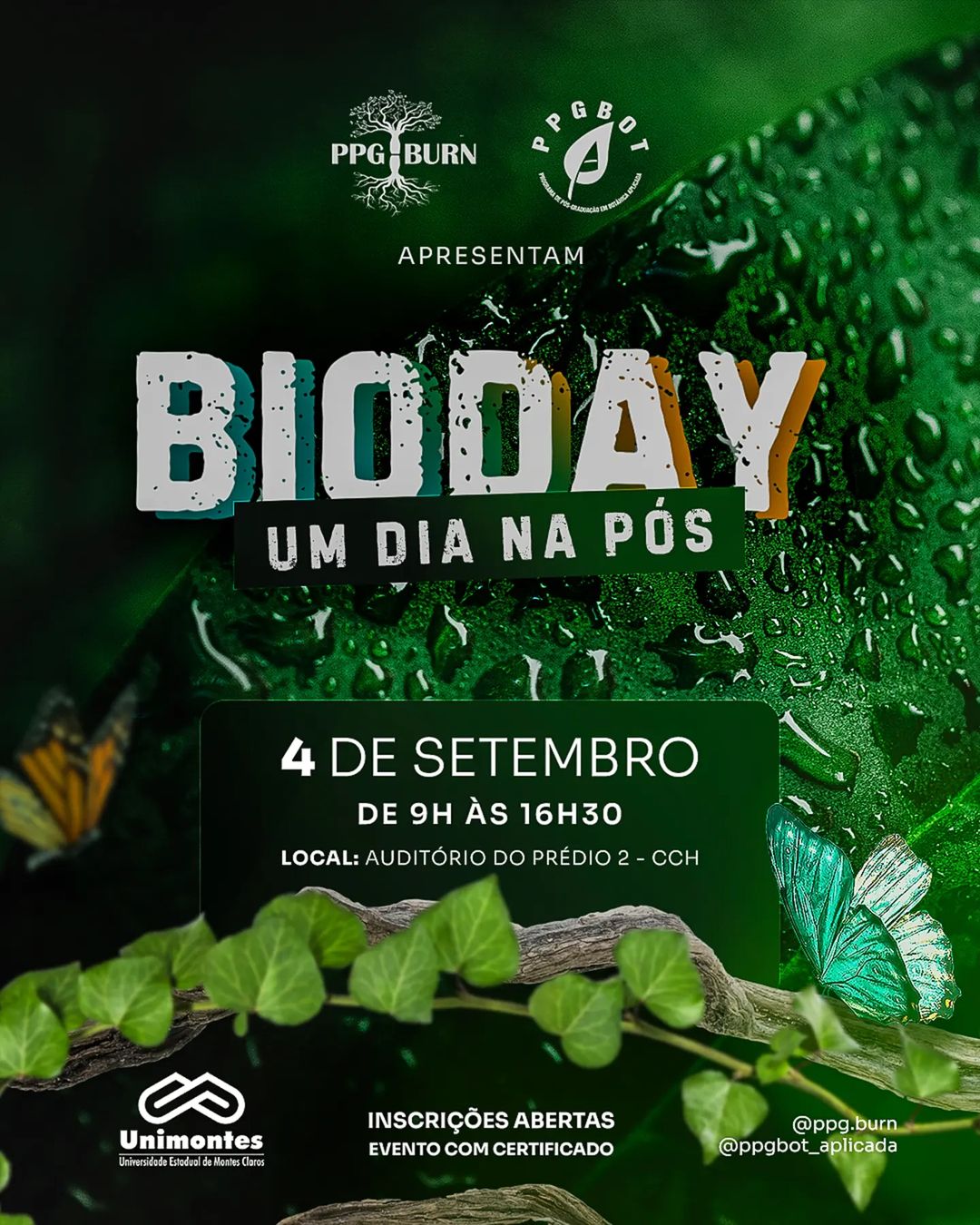 “BIODAY: UM DIA NA PÓS”