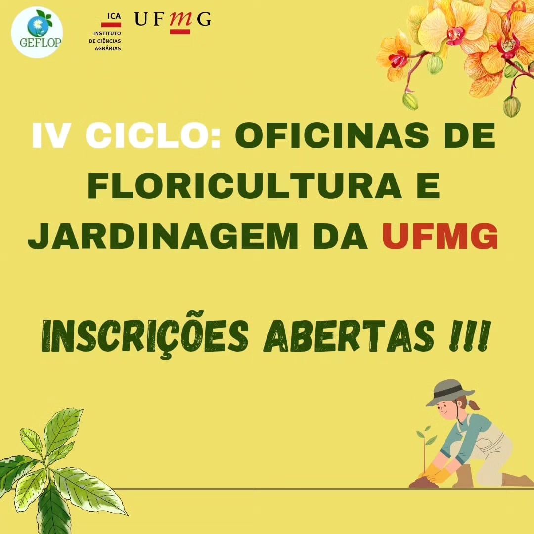 IV Ciclo: Oficinas de Floricultura e Jardinagem da UFMG