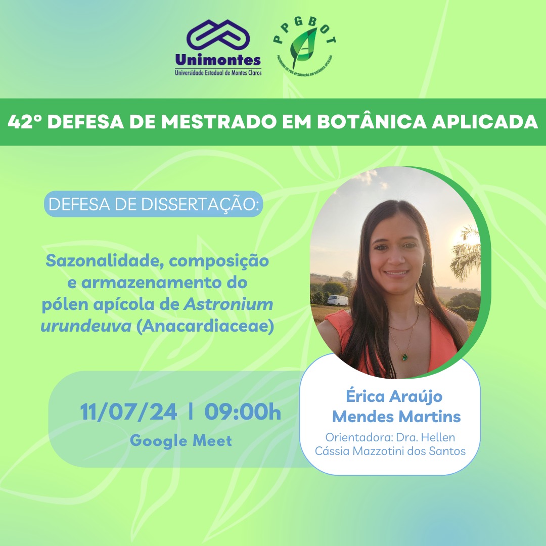 42° Defesa de Dissertação do PPGBot
