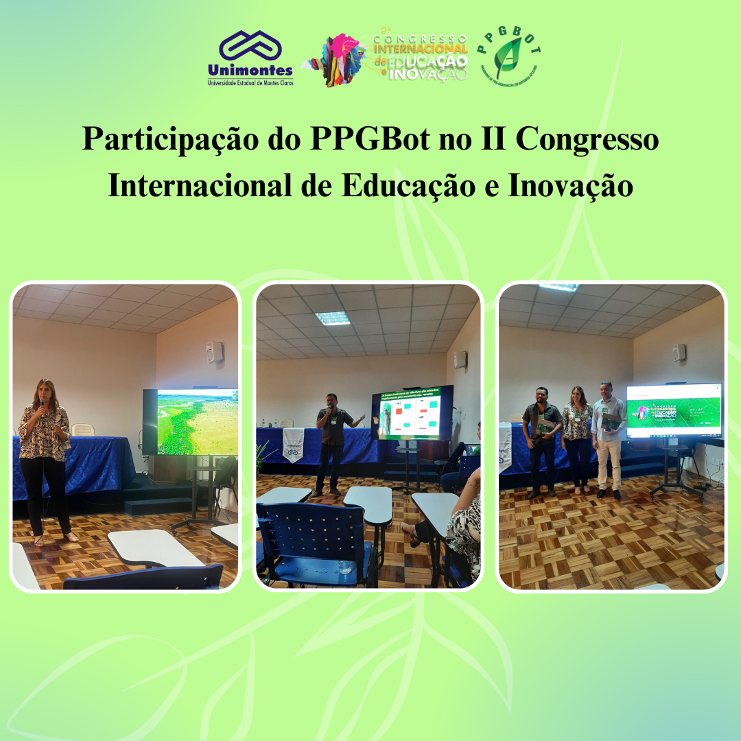 Participação do PPGBot no II Congresso Internacional da Unimontes do PELD-VERE