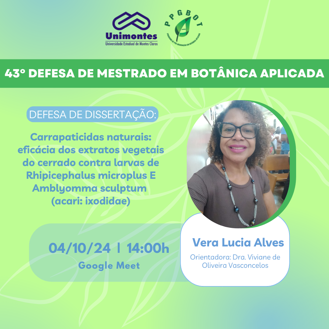 43° Defesa de Dissertação do PPGBot