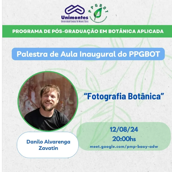 Palestra Fotografia Botânica