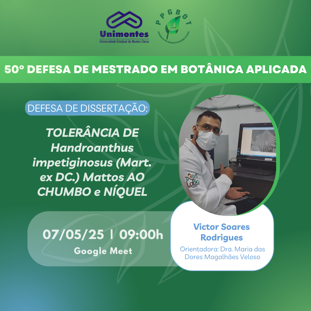 50° Defesa de Dissertação do PPGBot